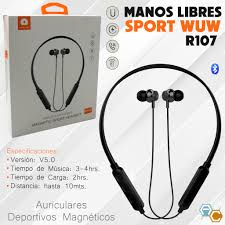 WUW R107 Magnetic Sport Headset Wireless Bluetooth Earphones